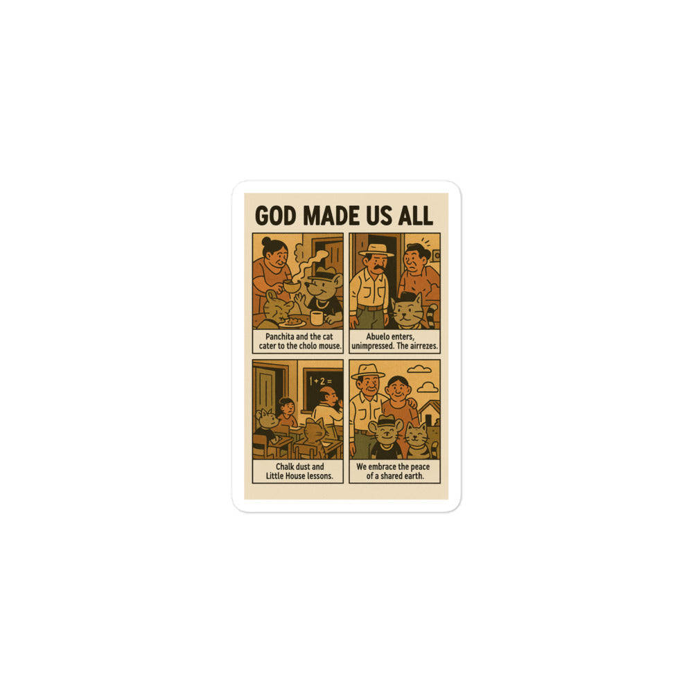 Bubble-free stickers GOD MADE US ALL